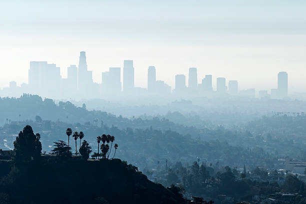 City skyline on a smoggy day